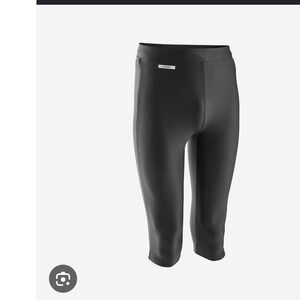 Kalenji Decathlon Mens Black Running Leggings Cropped Athletic Tights S athletic